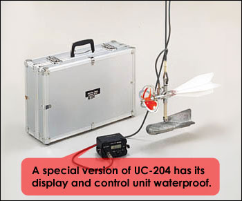 UC-204 A special version of UC-204 has its display and control unit waterproof.